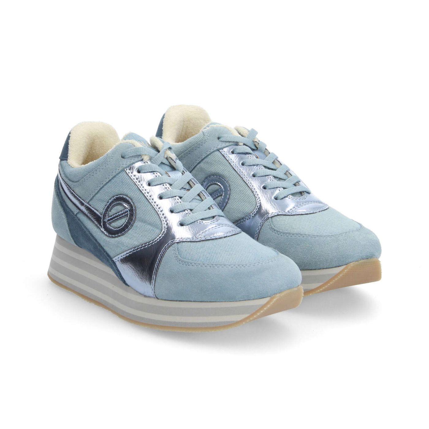 PARKO JOGGER W - DENIM/SDE/METAL - SKY BLUE/DENIM BLUE/SILVER